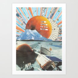 THE TRUTH IS OUT THERE Collage Art Print