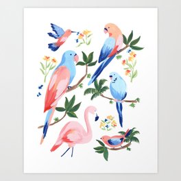 Jungle Birds II Art Print