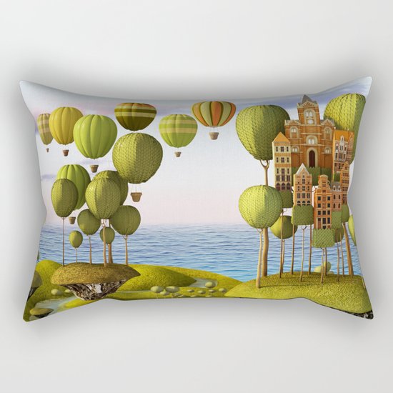 City in the Sky_Lanscape Format Rectangular Pillow