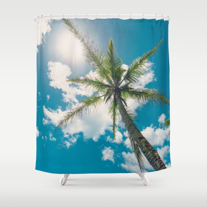 Best Summer Ever - Tropical Palm Trees Shower Curtain