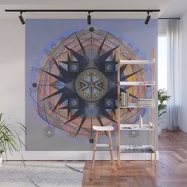 Peace and Passion Cosmic Meditation Mandala Sacred Geometry Print Wall Mural