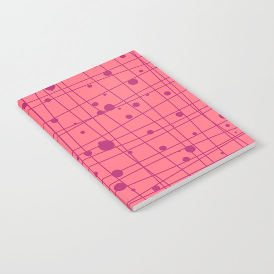 Woven Web pink Notebook