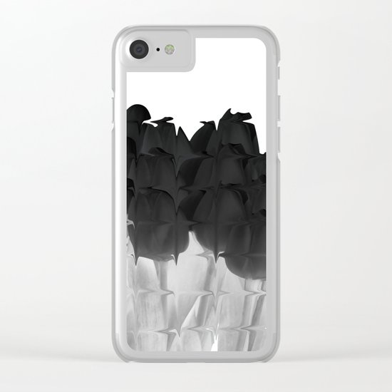 Black tulips Clear iPhone Case