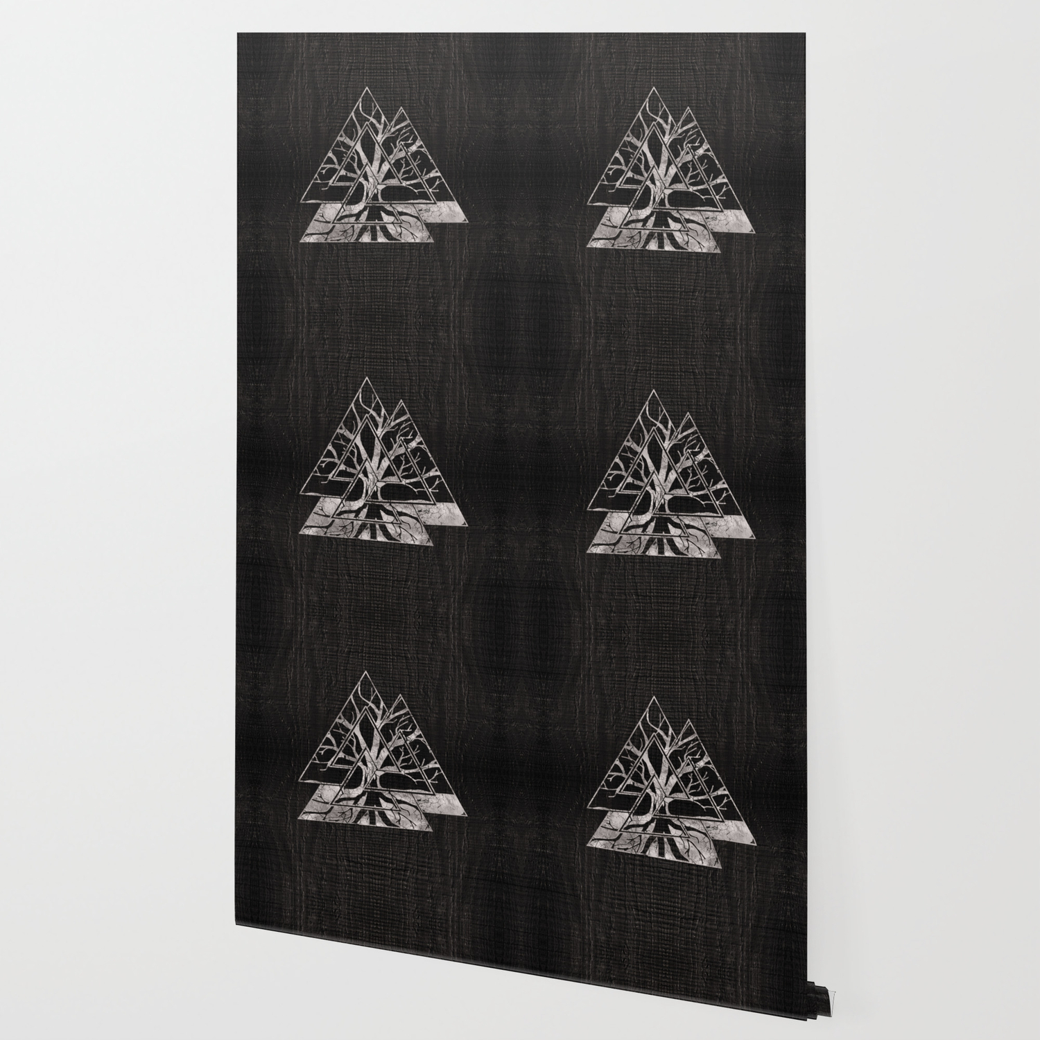 Valknut Symbol And Tree Of Life Yggdrasil Wallpaper By K9printart Society6 Support us by sharing the content, upvoting wallpapers on the page or sending your own background pictures. valknut symbol and tree of life yggdrasil wallpaper by k9printart