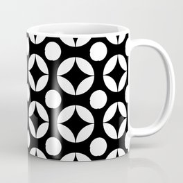 Optical pattern 104 Black and white Mug