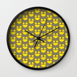 Smile Pattern Wall Clock