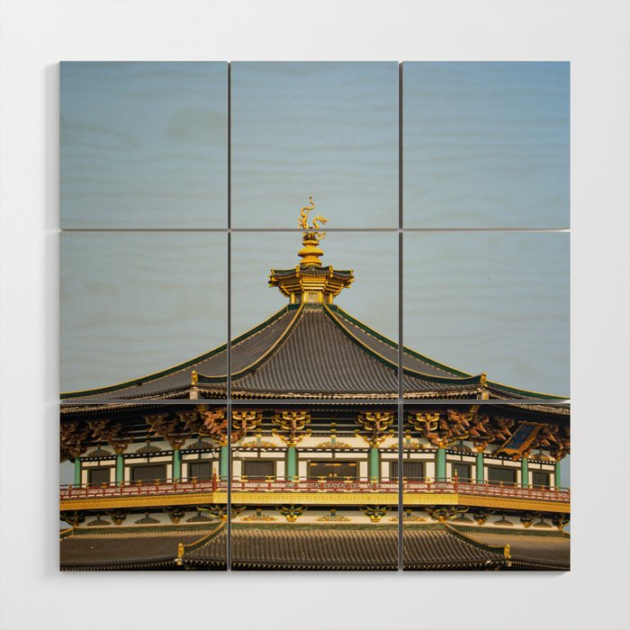 China Photography - Beautiful Buddhist Temple In China Wood Wall Art