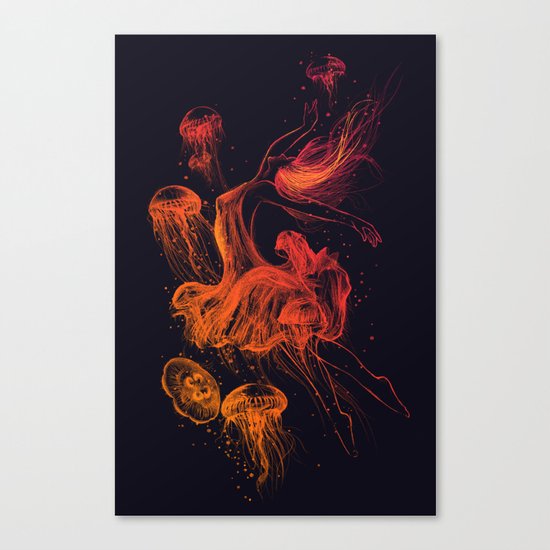 SILENTLY Canvas Print
