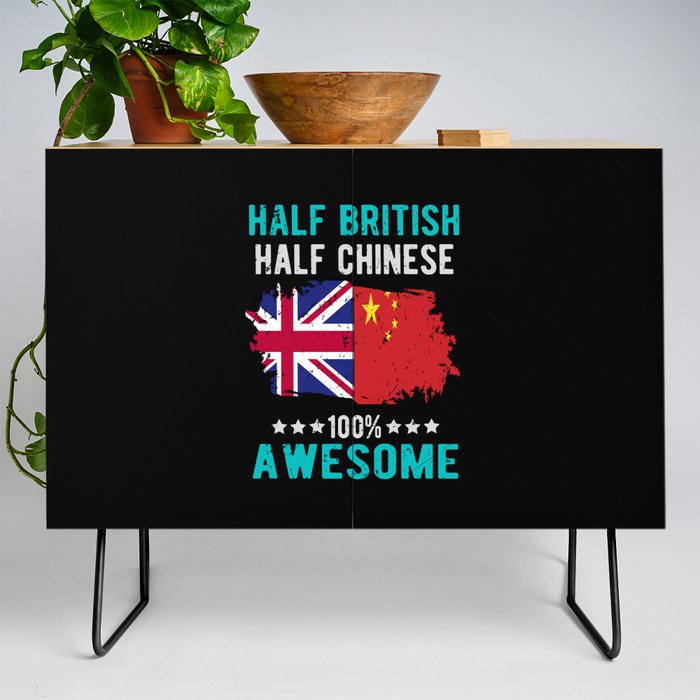 Half British Half Chinese Credenza