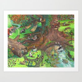 Town of Roothollow Art Print