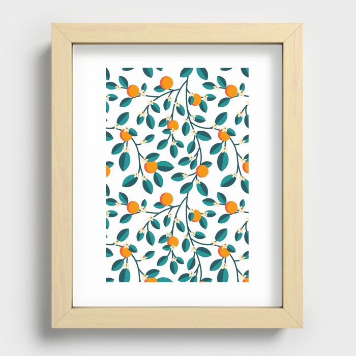 Orange Blossom Recessed Framed Print