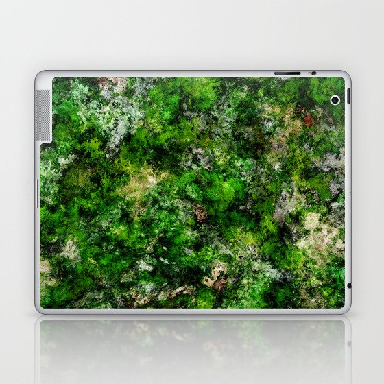 Damp green rocks Laptop & iPad Skin