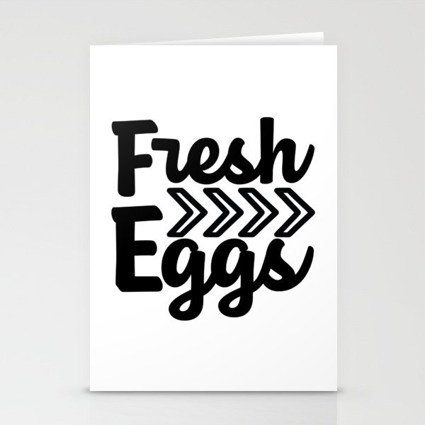 Fresh Eggs Stationery Cards