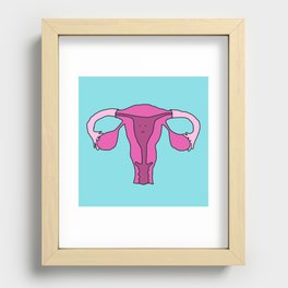 Hello my uterus Recessed Framed Print