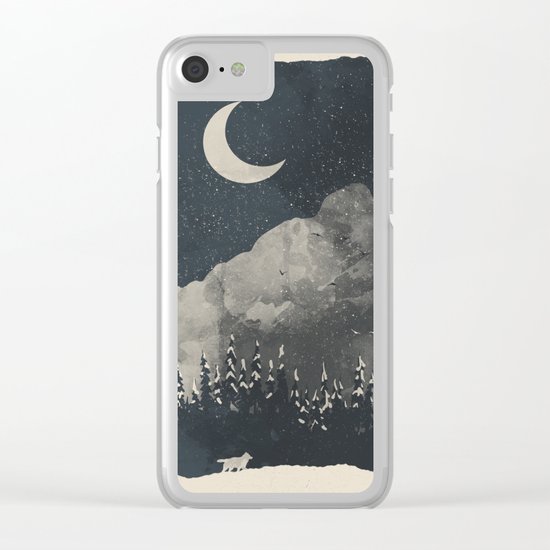 Winter Finds the Wolf... Clear iPhone Case