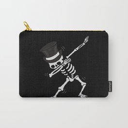 Dabbing dance Skeleton with cylinder Carry-All Pouch | Graphicdesign, Dancing, Costume, Dance, Funny, Cute, Perfect, Skeleton, Cool, Gift 