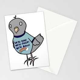 Queer Bird TShirt Stationery Cards