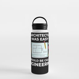 Architecture Designer Engineering House Architect Water Bottle