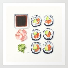 Sushi II Art Print