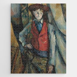The Boy in the Red Waistcoat by Paul Cézanne Jigsaw Puzzle