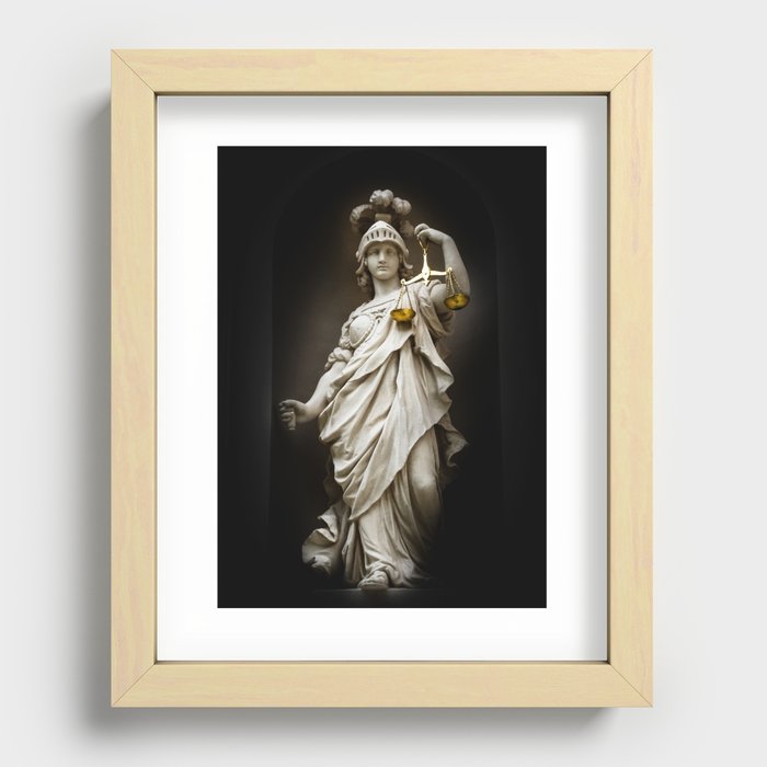 Themis statue at Linderhof Recessed Framed Print