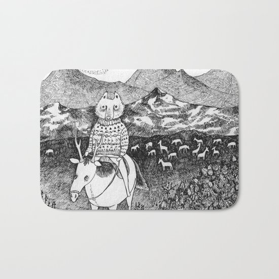 Sami fox Bath Mat