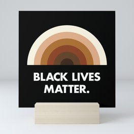 Black Lives Matter Rainbow Mini Art Print