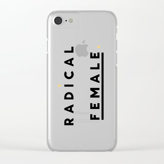 Radical Female Clear iPhone Case