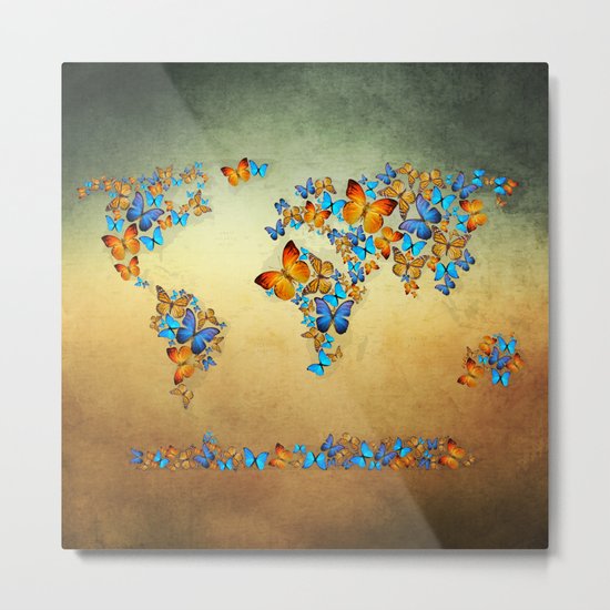 map Metal Print