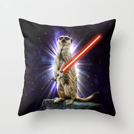 Meerkat Throw Pillow