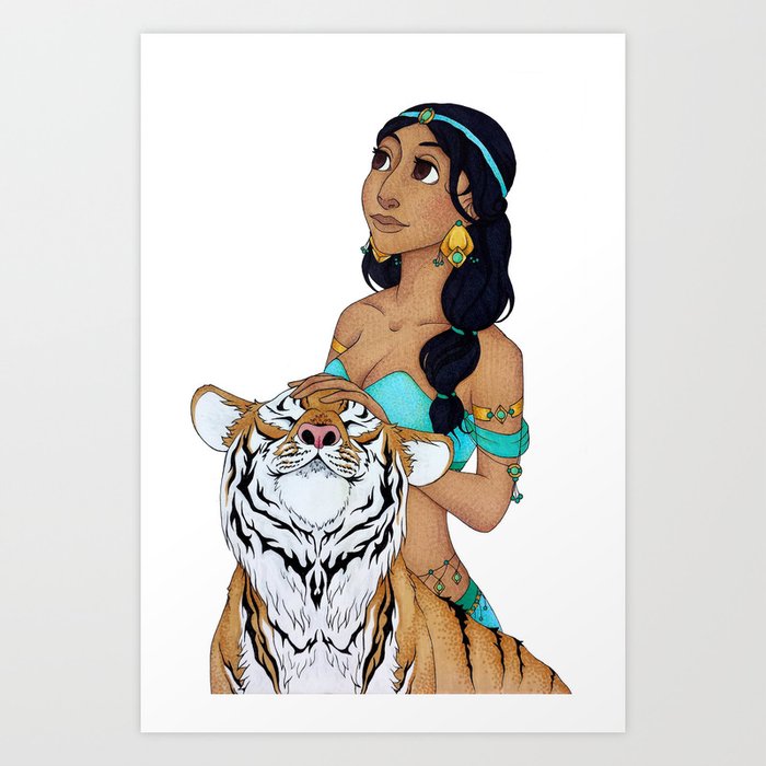 Jasmine and Raja Art Print