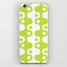 Retro Mid Century Modern Space Age Pattern 859 Chartreuse Green iPhone Skin