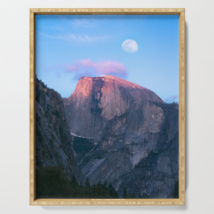 Half Dome Moonrise Serving Tray