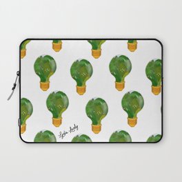 Green landscape in lamp- white/transparent background Laptop Sleeve