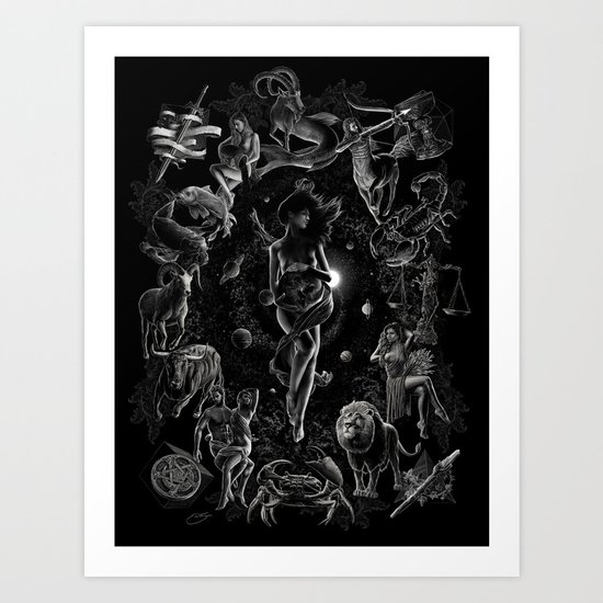 XXI. The World Tarot Card Illustration Art Print