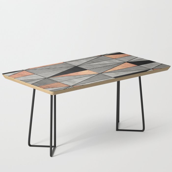Concrete And Copper Triangles Coffee Table By Zoltanratko - Copper Coffee Table Concrete And Copper Triangles Coffee Table By Zoltanratko - Copper Coffee Table