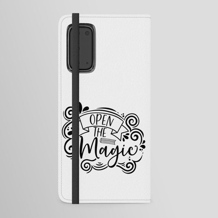 Open The Magic Read Books Android Wallet Case