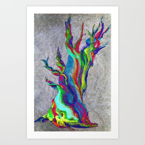Rainbow Tree Art Print