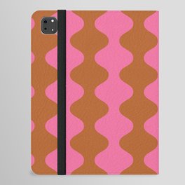 Hourglass (Rust and Pink) iPad Folio Case | Pattern, Geometrical, Geometry, Autumn, Symmetry, Kromorebi, Winter, Curves, Graphicdesign, Hourglass 