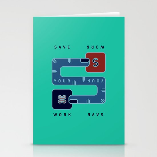 Save Your Work Stationery Cards