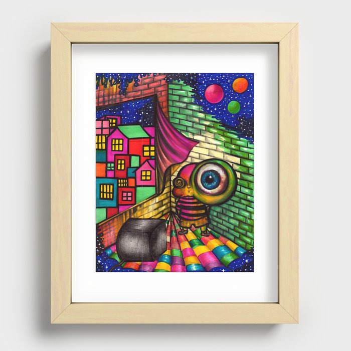 crazykid Recessed Framed Print