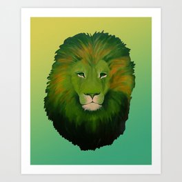 Earth Lion Art Print