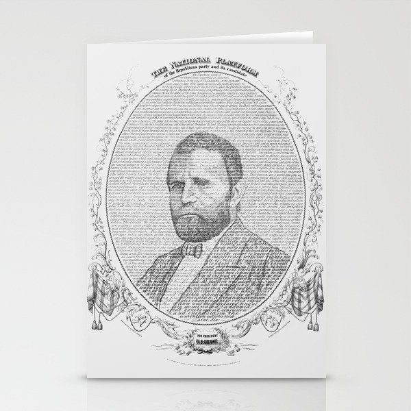 US Grant - The National Platform Of The Republican Party And Its Candidate Stationery Cards