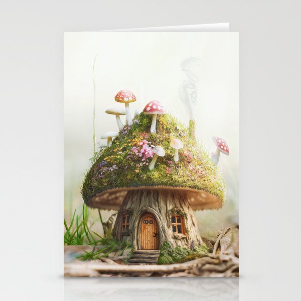 Mushroom House Stationery Cards
