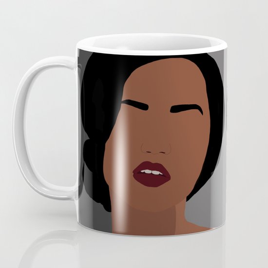 Mia Minimal Abstract Portrait Of An African American Woman