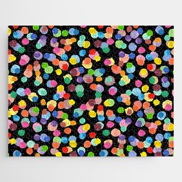 Watercolor hand drawn dolka dots pattern Jigsaw Puzzle