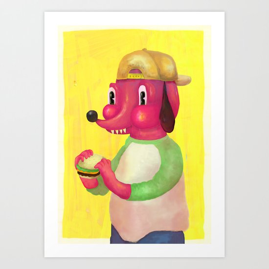 my kind of burger Art Print