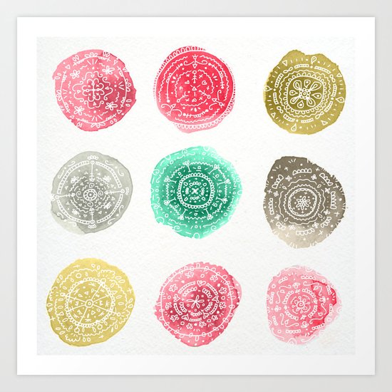 Crafty Stains Art Print