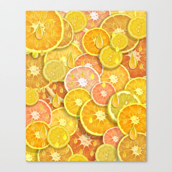 Juicy Fruits Canvas Print