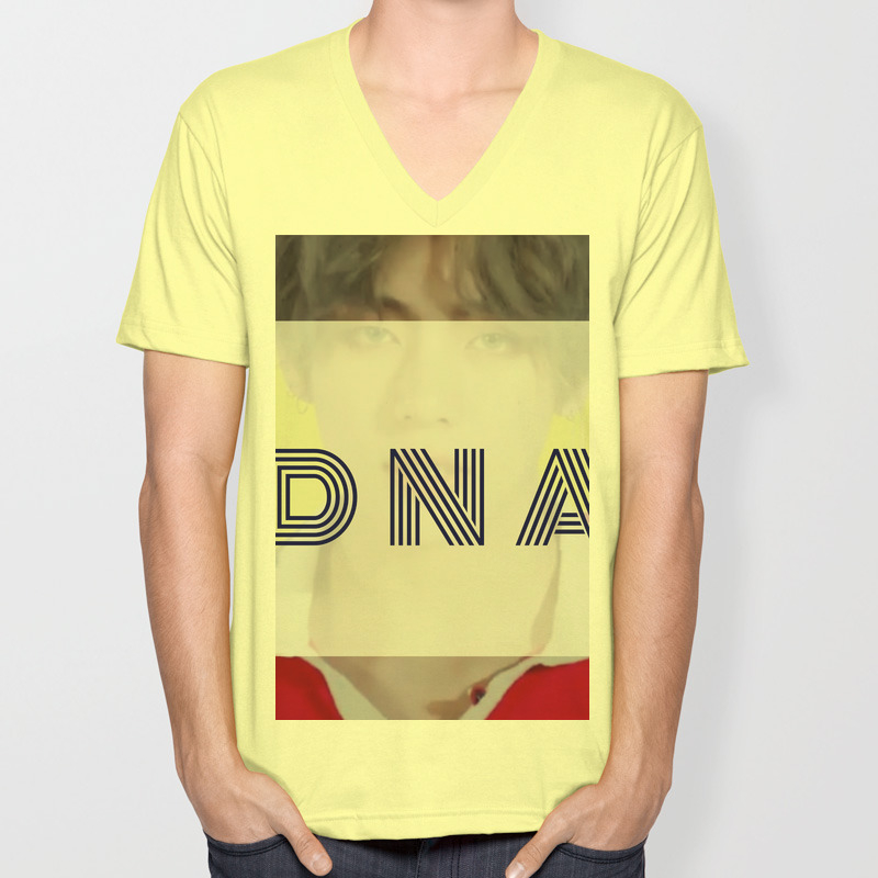 Bts Dna V Taehyung Graphic Design Unisex V Neck By Btskingdom